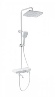 Душевая стойка Wonzon & Woghand WW-B3099-A-MW с термостатом белый матовый